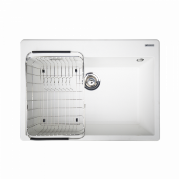 Chậu rửa bát Konox Granite sink Ruvita 680 White Silver