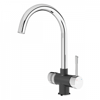 Vòi rửa bát Konox ba đường nước RO Trim-Water Black