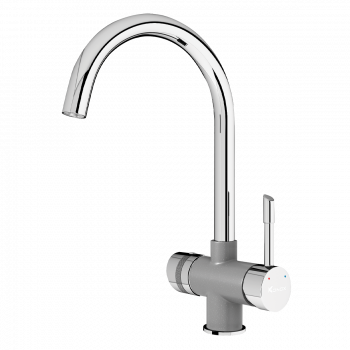 Vòi rửa bát Konox ba đường nước RO Trim-Water Grey