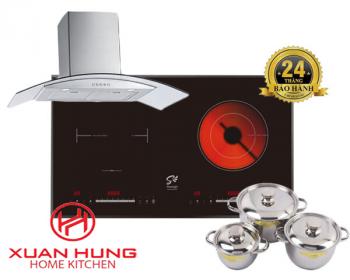Combo bếp từ hút mùi 