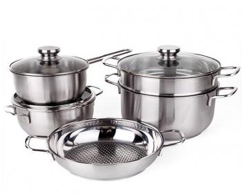 Bộ Nồi Inox 5 Chiếc Fivestar (Nắp Kính)