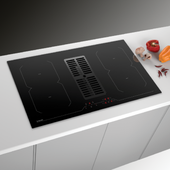 Bếp từ kết hợp máy hút khói khử mùi HIH 864